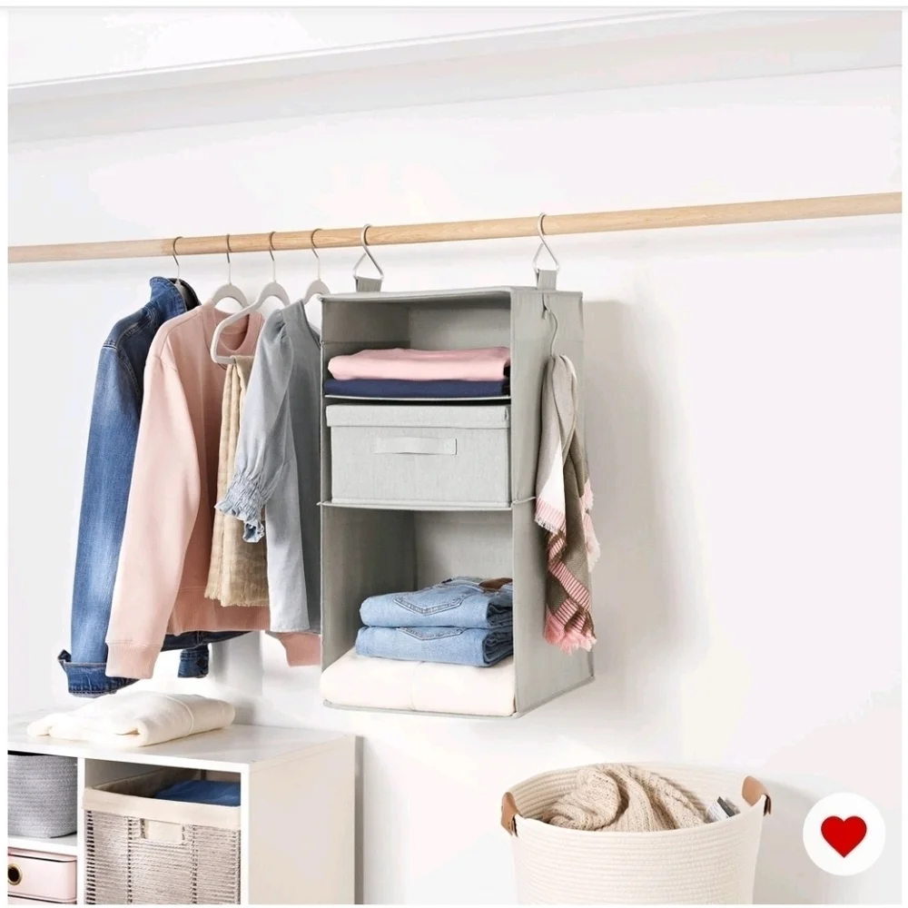3 Shelf Hanging Closet Organizer